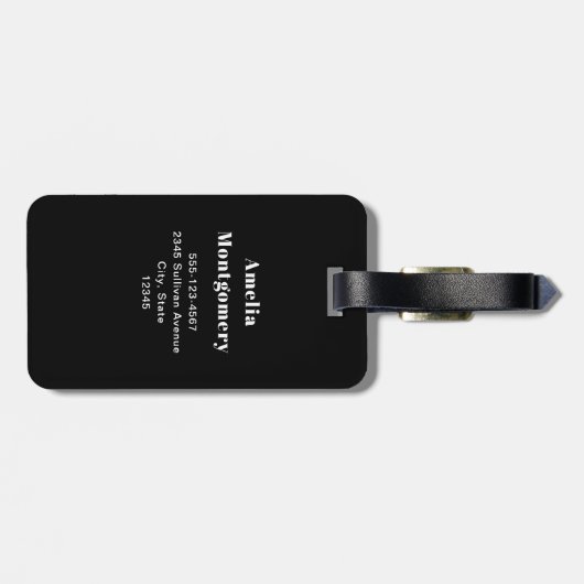 おもしろいフランケンシュタインモンスターハロウィンおもしろい ラゲッジタグ (裏面横)