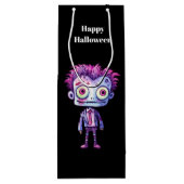 おもしろいフランケンシュタインモンスターハロウィンおもしろい ワインギフトバッグ (裏面)