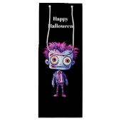 おもしろいフランケンシュタインモンスターハロウィンおもしろい ワインギフトバッグ (正面)