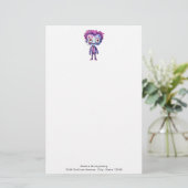 おもしろいフランケンシュタインモンスターハロウィンおもしろい 便箋 (スタンド正面)