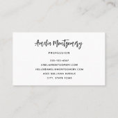 おもしろいフランケンシュタインモンスターハロウィンおもしろい 名刺 (裏面)