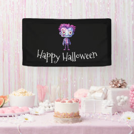 おもしろいフランケンシュタインモンスターハロウィンおもしろい 横断幕