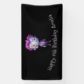 おもしろいフランケンシュタインモンスターハロウィーンおもしろい誕生日 横断幕 (縦)