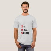 おもしろいフランスの引用文 Tシャツ (正面フル)