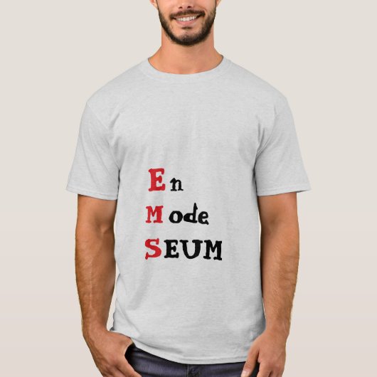 おもしろいフランスの引用文 Tシャツ (正面)