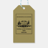 おもしろいフランスの誕生日 ギフトタグ (裏面)