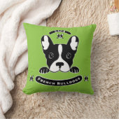 おもしろいフランスのBulldogs - Gaga About Dogs フランスの クッション (ブランケット)