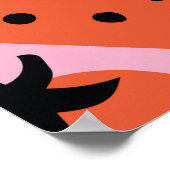 おもしろいフリーハンドスケッチシームレスパターンd ポスター (角)