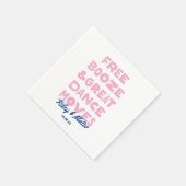 おもしろいフリー素晴らしブーズ&ダンス結婚ムーブ スタンダードカクテルナプキン (角)