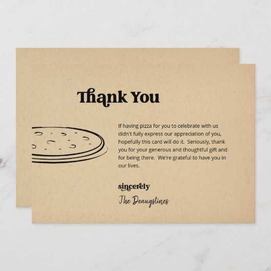 おもしろいフリー結婚サンキューカード サンキューカード (正面/裏面)