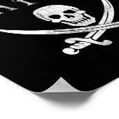おもしろいフリ海賊怠惰ハロウィーンの衣装Sk ポスター (角)