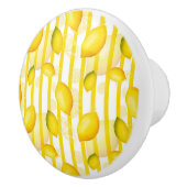 おもしろいフルーツストライプ柄のキッチンノブ セラミックノブ (右)