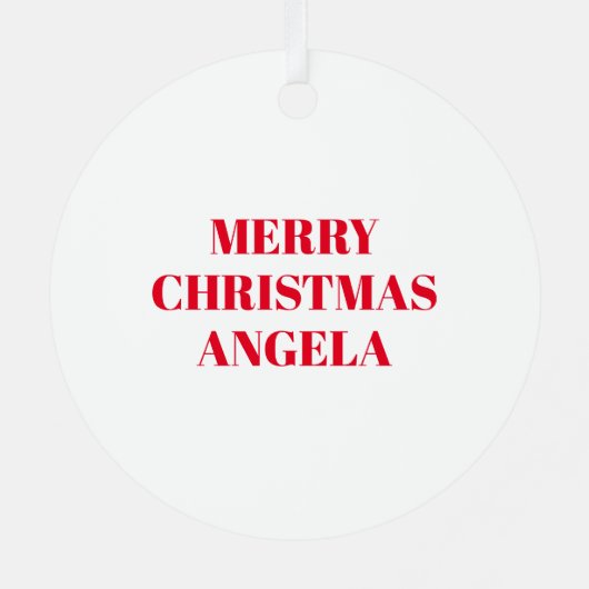 おもしろいフル顔クローズアップセルフィー写真クリスマス メタルオーナメント (裏面)