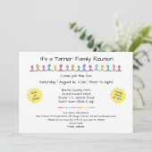 おもしろいフレンズまたはファミリー懇親会パーティの招待状 招待状 (スタンド正面)