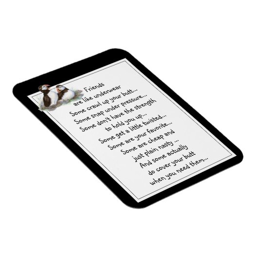 おもしろいフレンドは下着引用文パフィンのようなものだ マグネット (右側)