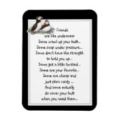 おもしろいフレンドは下着引用文パフィンのようなものだ マグネット (縦)