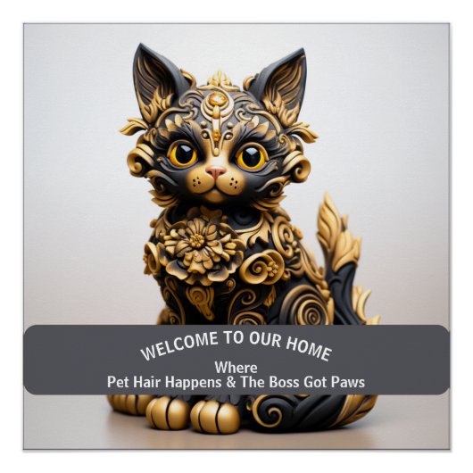 おもしろいフレンドリー警告家 ポスター (正面)