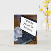 おもしろいフレーズ,新しい親のための カード (黄色い花)