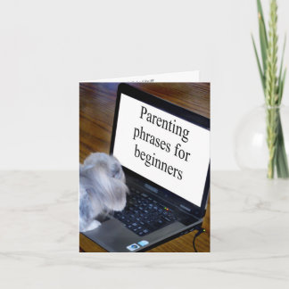 おもしろいフレーズ，新しい親のための カード
