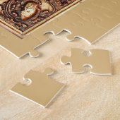 おもしろいフレームgorilla喫煙シガースモーカーギフト ジグソーパズル (側面)