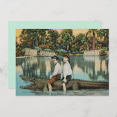 おもしろいフロリダのアリゲーターの移動発表 (正面/裏面)