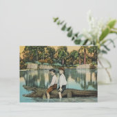 おもしろいフロリダのアリゲーターの移動発表 (スタンド正面)