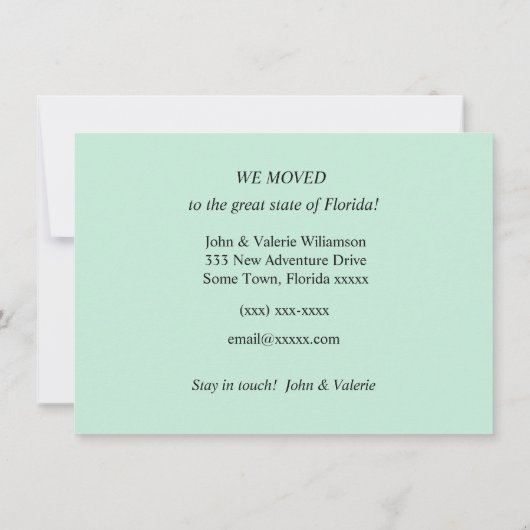 おもしろいフロリダのアリゲーターの移動発表 (裏面)