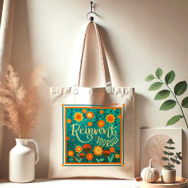 おもしろいフローラが自分の名前のインスピレーションを再発明 トートバッグ