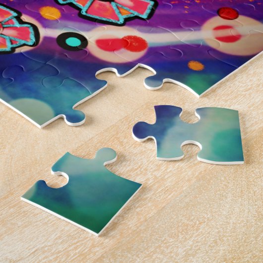 おもしろいフローラは自分のインスピレーションを奨励 ジグソーパズル (側面)