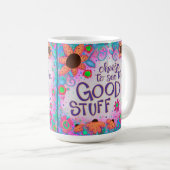 おもしろいフローラは良い物を見る コーヒーマグカップ (正面右)