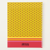 おもしろいフローラカスタマイズ可能な明るい印象 プランナー手帳 (裏面)