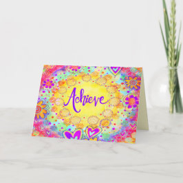 おもしろいフローラカラーインスピレーショントレンディー カード