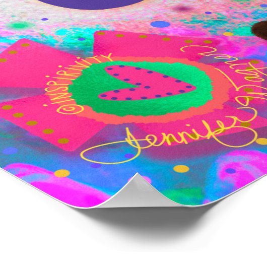 おもしろいフローラグッド物引用文インスピリシティ ポスター (角)