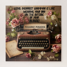 おもしろいフローラタイプライターパズル ジグソーパズル