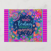 おもしろいフローラハート途方もなく驚くべき引用文 ポストカード (正面)