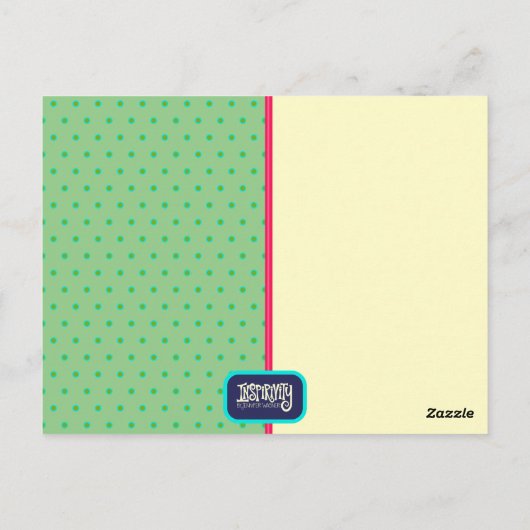 おもしろいフローラハート驚くべき引用文インスピリシティ ポストカード (裏面)