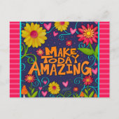 おもしろいフローラハート驚くべき引用文インスピリシティ ポストカード (正面)