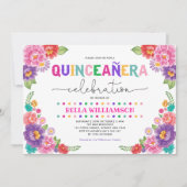 おもしろいフローラフィエスタキンセアニラ15thバースデーパーティー 招待状 (正面)
