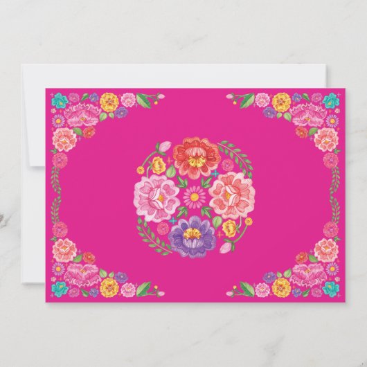 おもしろいフローラフィエスタキンセアニラ15thバースデーパーティー 招待状 (裏面)