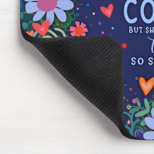 おもしろいフローラ楽信じ疲引用文 マウスパッド (コーナー)