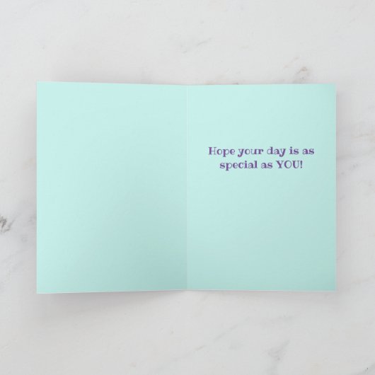 おもしろいフローラ母日 カード (内部)