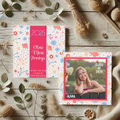 おもしろいフローラ視力卒業写真カスタム撮影 招待状