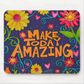 おもしろいフローラ陽気な驚くべき引用文 マウスパッド (正面)