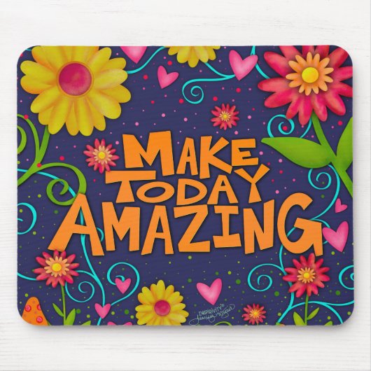 おもしろいフローラ陽気な驚くべき引用文 マウスパッド (正面)