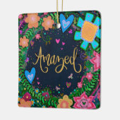 おもしろいフローラ驚かわいらしいたトンボの激励 セラミックオーナメント (左)