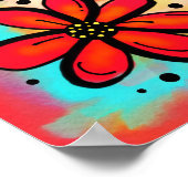 おもしろいフローラ「作業懸命」感動的教室 ポスター (角)