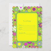 おもしろいフローラ 招待状 (裏面)