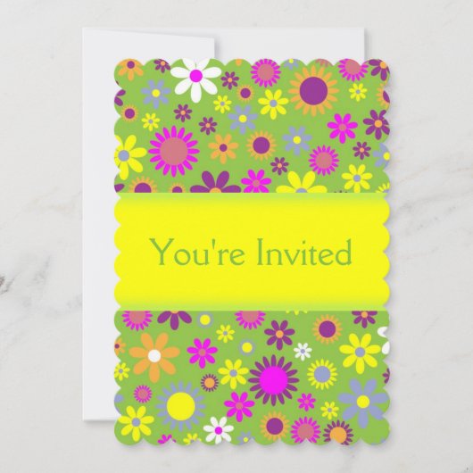 おもしろいフローラ 招待状 (正面)