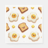 おもしろいフードテーマの紙ナプキンス スタンダードランチョンナプキン (正面)