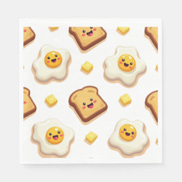 おもしろいフードテーマの紙ナプキンス スタンダードランチョンナプキン